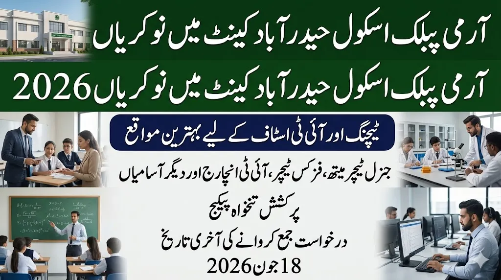 Army Public School Hyderabad Cantt Jobs 2026