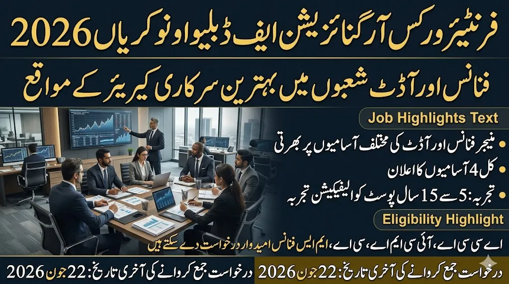 Frontier Works Organization FWO Jobs 2026 advertisement